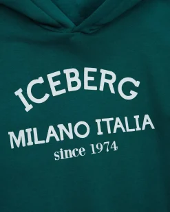 Kids/BOY Iceberg Aquamarine Sweatshirt With Hood And Logo