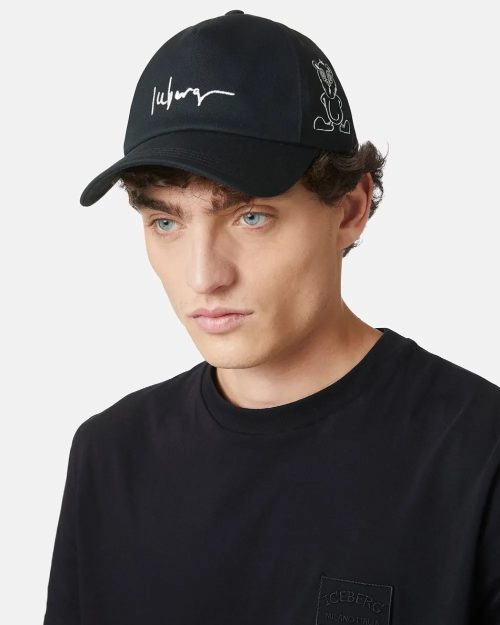 Iceberg Baseball Cap With Bear Graphic Logo