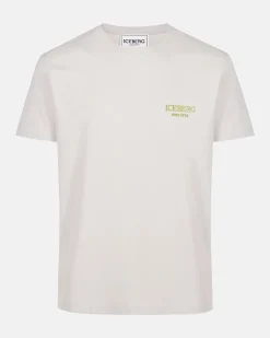 Iceberg Beige Crewneck Sweatshirt With Embroidered Logo