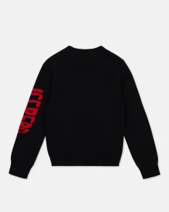 Kids/BOY Iceberg Black Crew-neck Sweater With Looney Tunes Designs