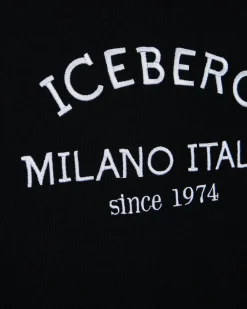 Kids/BOY Iceberg Black Crew Neck Sweater With Logo