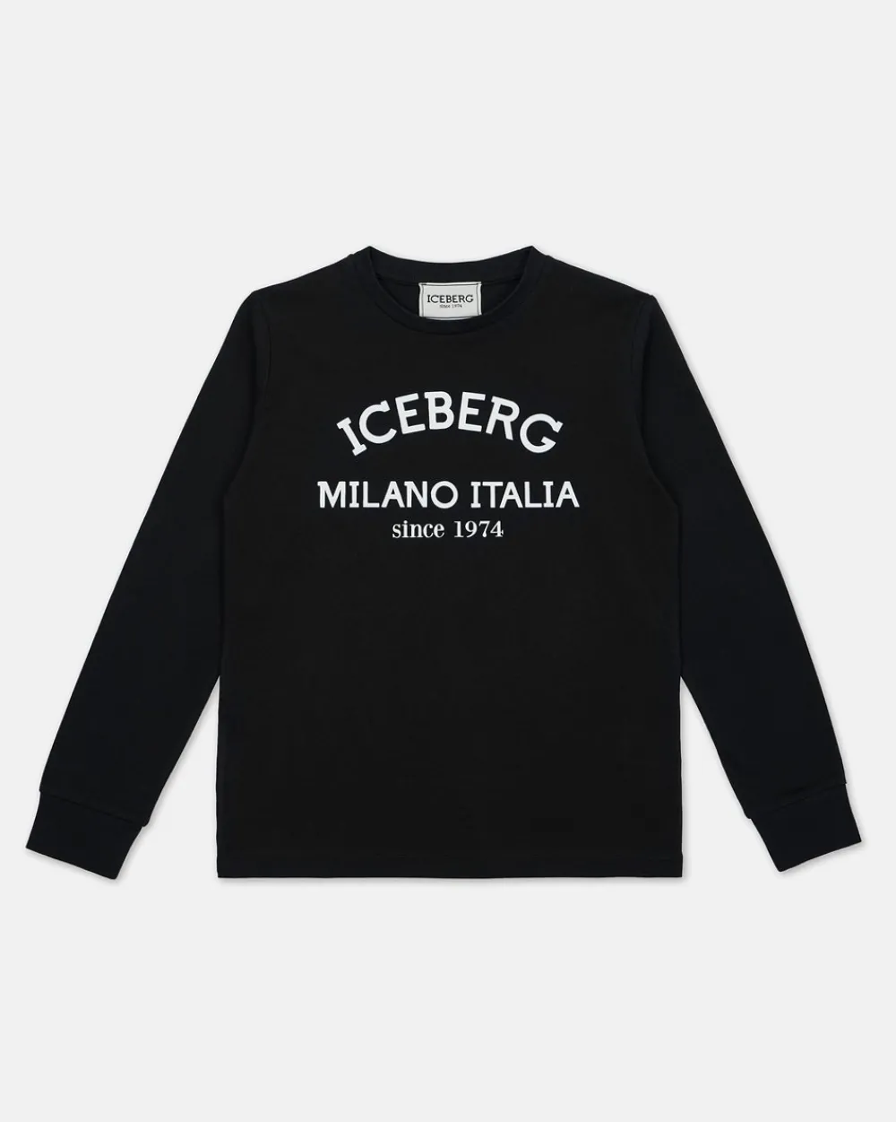 Kids/BOY Iceberg Black Crewneck Sweatshirt With Logo