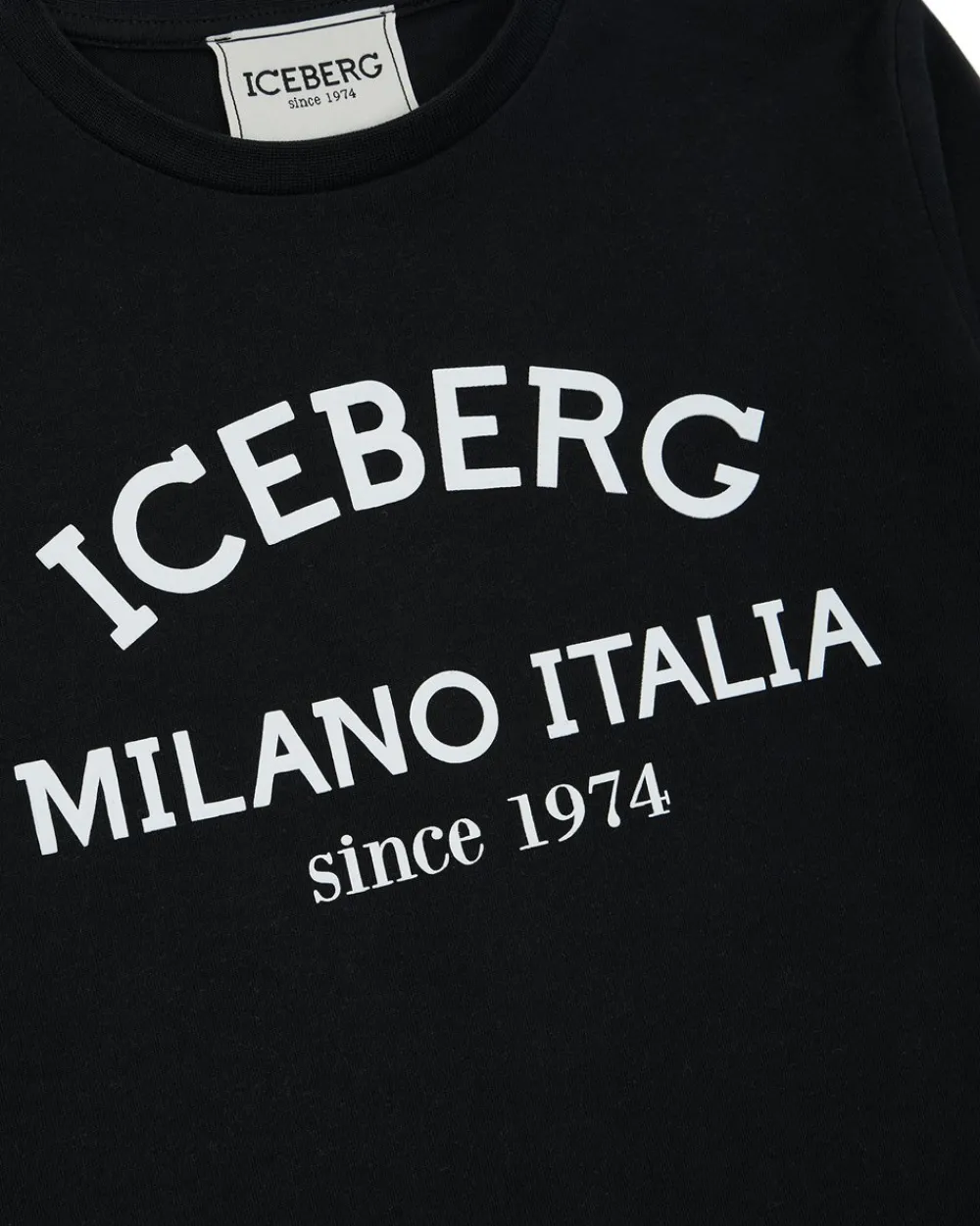 Kids/BOY Iceberg Black Crewneck Sweatshirt With Logo