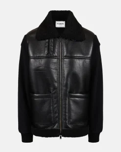 Iceberg Black Eco-sheepskin Jacket