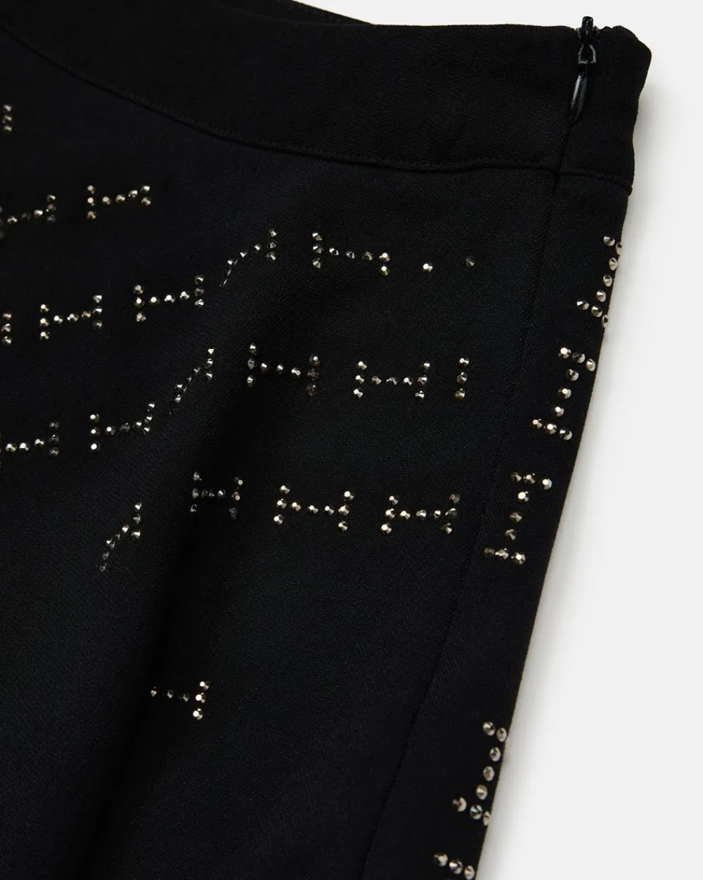 Kids Iceberg Black Full Skirt With Studs