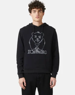 Iceberg Black Hooded Sweatshirt