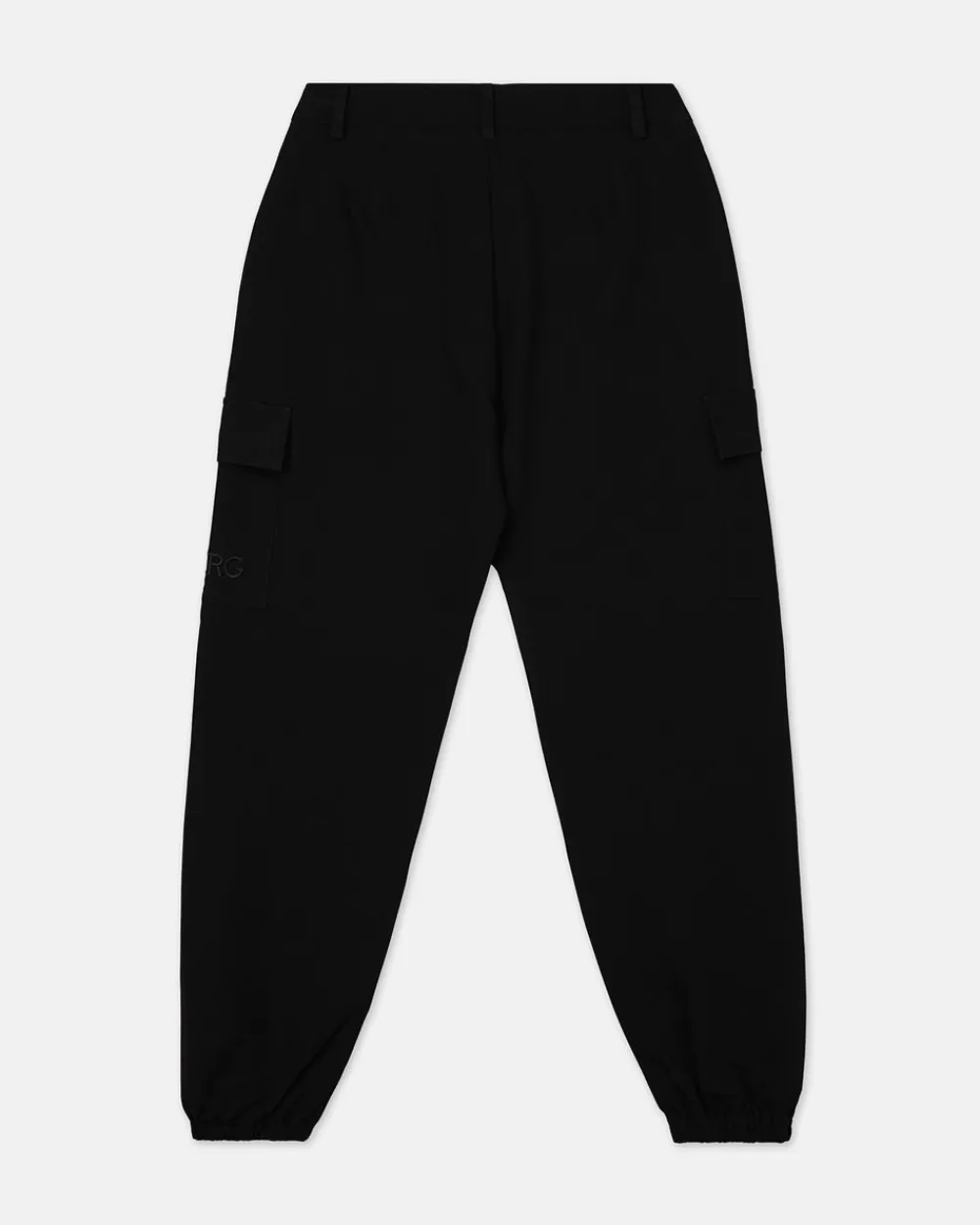 Kids Iceberg Black Jogger-style Trousers With Side Pocket And Logo