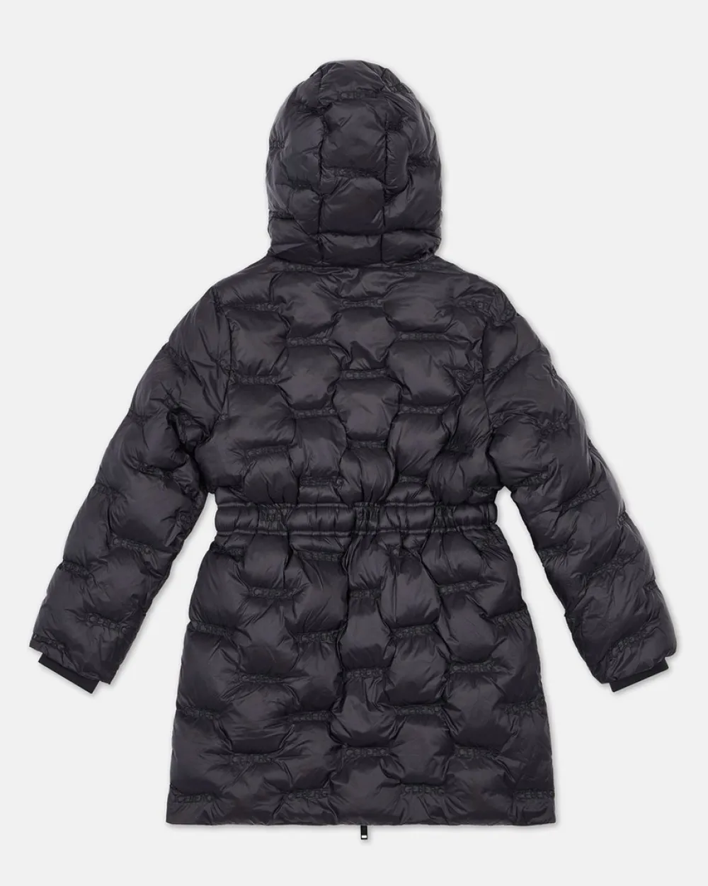 Kids Iceberg Black Padded Parka Jacket With Hood