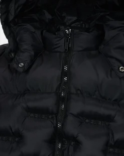 Kids/BOY Iceberg Black Quilted Jacket With Hood