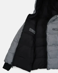 Kids/BOY Iceberg Black Quilted Jacket With Hood And Logo