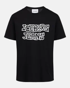 Women Iceberg Black T-shirt From The Re-Edit Collection