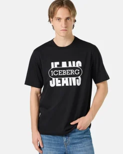 Women Iceberg Black T-shirt From The Re-Edit Collection
