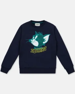 Kids/BOY Iceberg Blue Crewneck Sweatshirt With Tom Junior Collection