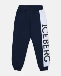Kids/BOY Iceberg Blue Jogger-style Sweatpants