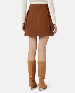 Women Iceberg Bouclé Wool Skirt