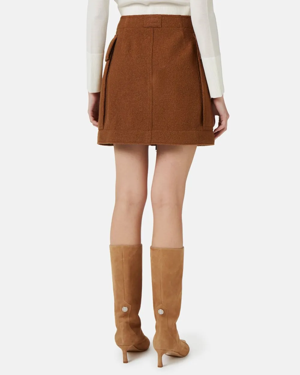 Women Iceberg Bouclé Wool Skirt