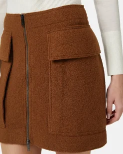 Women Iceberg Bouclé Wool Skirt