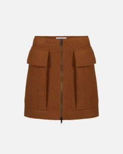 Women Iceberg Bouclé Wool Skirt
