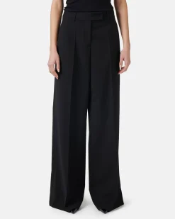 Women Iceberg Chinos Trousers In Light Wool