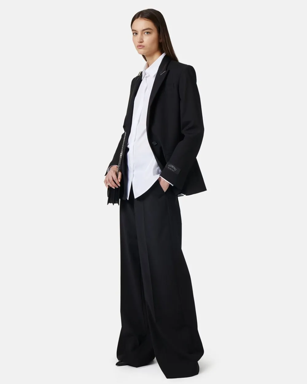 Women Iceberg Chinos Trousers In Light Wool