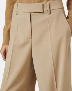 Women Iceberg Chinos Trousers In Light Wool