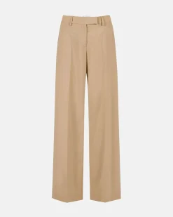 Women Iceberg Chinos Trousers In Light Wool