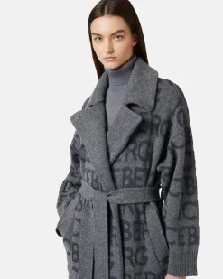 Women Iceberg Coat With All Over Logo