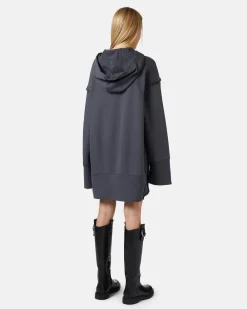 Women Iceberg Cotton Fleece Hooded Dress