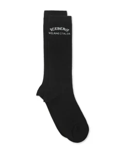 Women Iceberg Cotton Socks With Logo