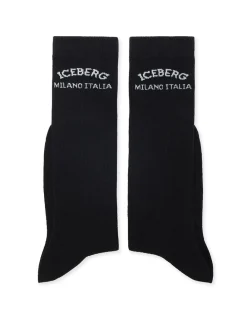 Women Iceberg Cotton Socks With Logo