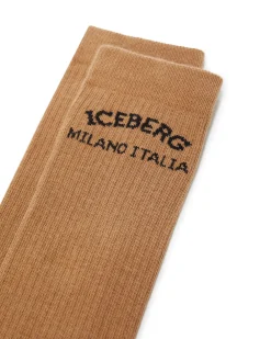 Women Iceberg Cotton Socks With Logo