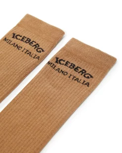 Women Iceberg Cotton Socks With Logo