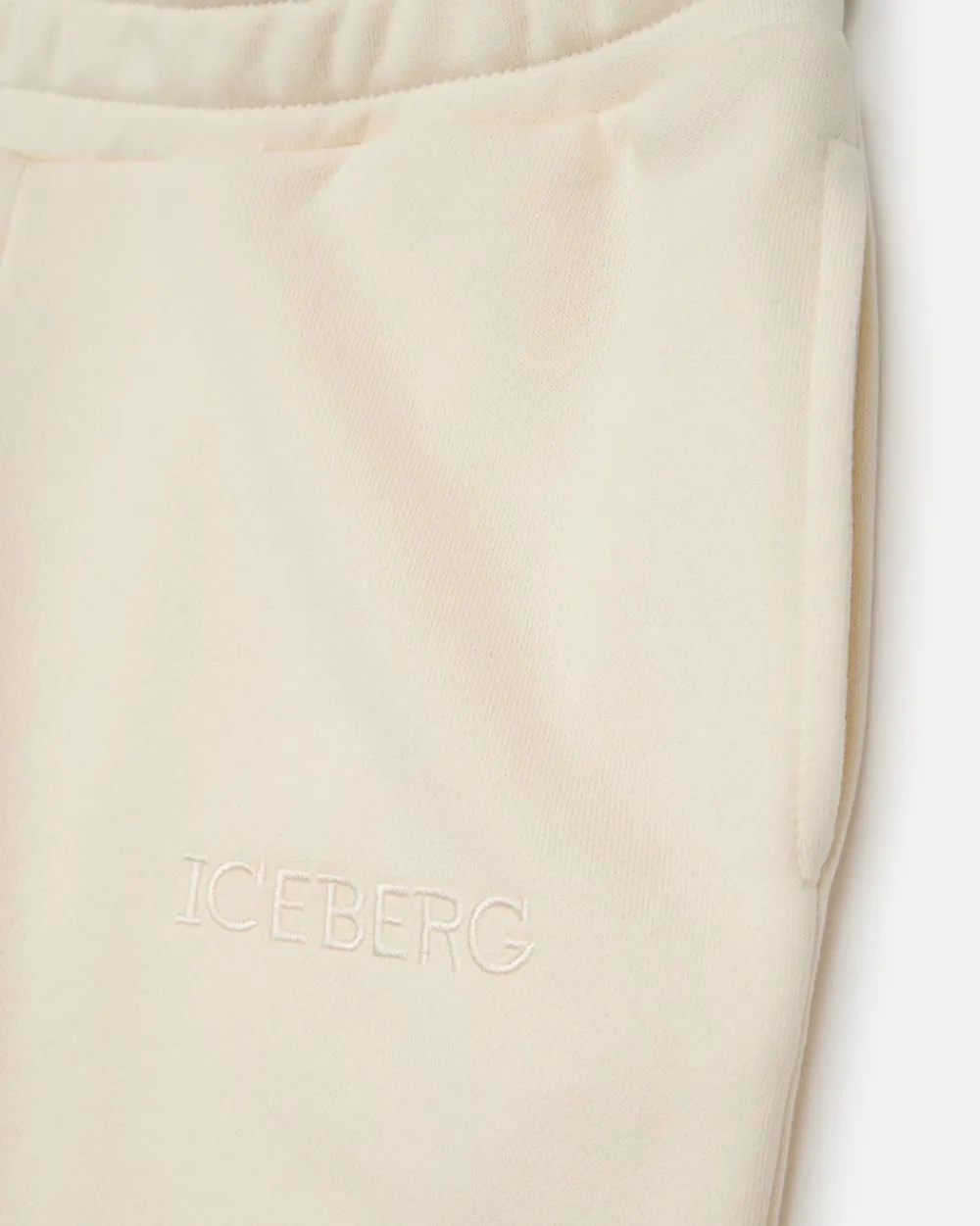 Kids Iceberg Cream-colored Sweatpants With Joggers
