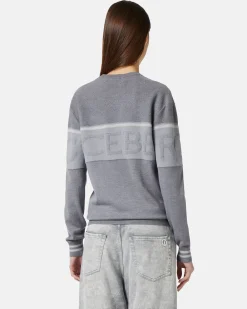 Women Iceberg Crew-neck Sweater In Merino Wool