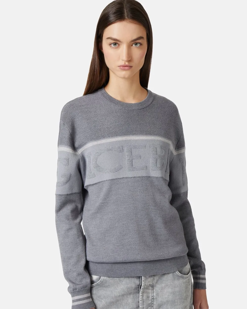 Women Iceberg Crew-neck Sweater In Merino Wool