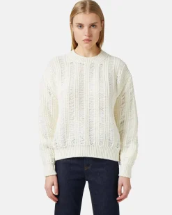 Women Iceberg Crew-neck Sweater In Mouliné Nylon Wool