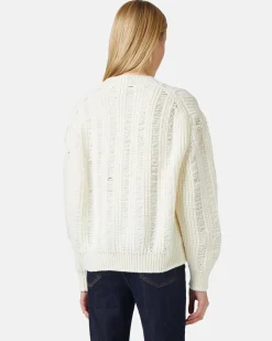 Women Iceberg Crew-neck Sweater In Mouliné Nylon Wool