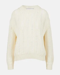 Women Iceberg Crew-neck Sweater In Mouliné Nylon Wool