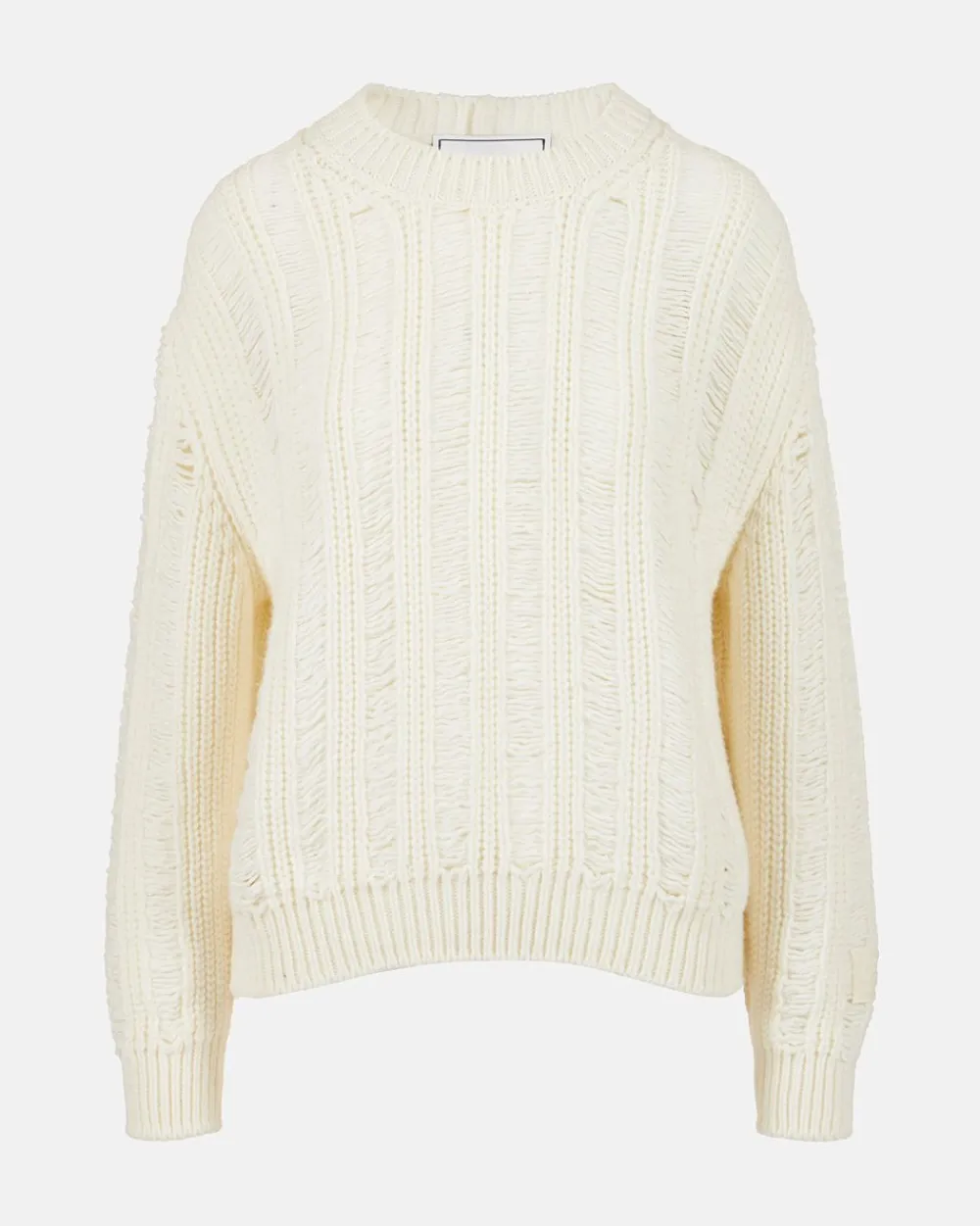 Women Iceberg Crew-neck Sweater In Mouliné Nylon Wool