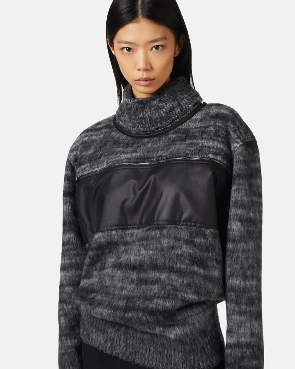 Women Iceberg Crew-neck Sweater In Shaved Wool Blend