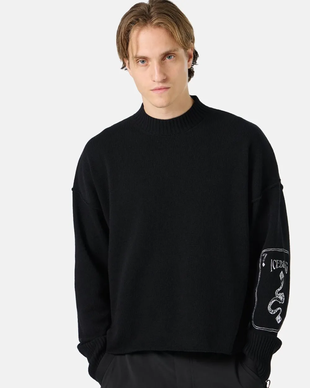 Iceberg Crew-neck Sweater With Embroidered Logo