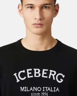Iceberg Crew-neck Sweater With Logo