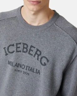 Iceberg Crew-neck Sweater With Logo