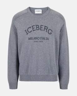 Iceberg Crew-neck Sweater With Logo