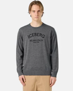 Iceberg Crew-neck Sweater With Logo