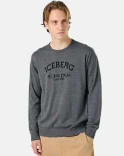 Iceberg Crew-neck Sweater With Logo