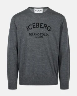 Iceberg Crew-neck Sweater With Logo