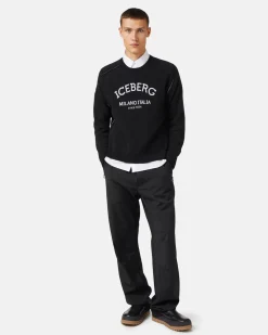 Iceberg Crew-neck Sweater With Logo