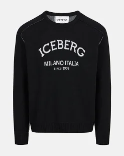 Iceberg Crew-neck Sweater With Logo