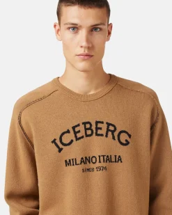 Iceberg Crew-neck Sweater With Logo